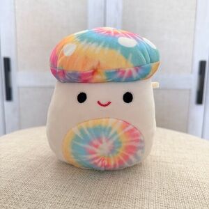 🍄 NWOT Squishmallows Kervena the Tie-Dye Mushroom Plush Toy Stuffed Animal 5"